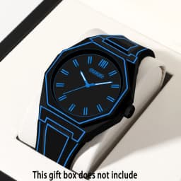 1pc Modern Minimalist Unisex Watch - Quartz Movement, Silicone Strap, Casual Fashion Watch for Men & Women