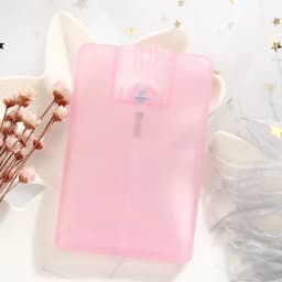 1Pcs 20ml Carded Perfume Dispenser Bottle Push Spray Empty Bottle Refillable Oral Portable Empty Bottle Toner Alcohol Essentials