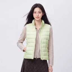 Semir Women Down Vest Thermal Warmth Lightweight 90 Percent Down Fill Slim Fit Stand Collar Layering Solid Color 2026 New