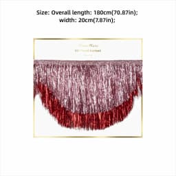 Multicolor Drizzle Garland Encryption PET Metallic Foil Fringe Thickening Background Ornament Tassel String Party Supplies