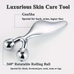 2 IN 1 3D Facial Massager & Gua Sha Massage Tool Cold Roller For Face Eyes Chin Lift Tightening Skin Tool Sculpting Beauty Tools