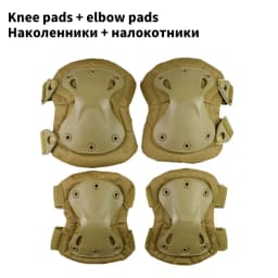 Tactical Knee Pad Elbow CS Military Protector Army Airsoft Outdoor Sport Hunting Kneepad Safety Knee Gear Protective Knees Pads