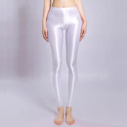 New Shiny Nylon Leggings High Cut Patchwork Pencil Pants Tights Trousers Elastic Yoga Fitness Pantalon Spodnie Collant Joggers