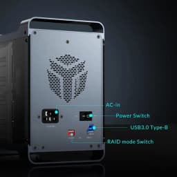 【Free Local Warehouse】Yottamaster 5-Slot RAID External Hard Drive Enclosure 2.5" 3.5" SATA HDD/SSD Enclosure with RGB Silent F