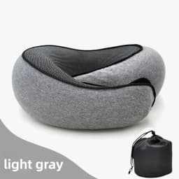 Memory Foam Travel Neck Pillow U-shaped Pillow Snail Style Travel Neck Support Portable Adjustable Soft Noon Break Sleep Pillows