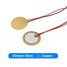 5-10pcs Piezoelectric Piezo Ceramic Wafer Plate Element Sounder Sensor With Wire For Buzzer Loudspeaker 12/15/18/20/27/35/50 mm