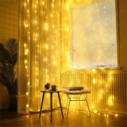 Ramadan Room Decorations 3M 6M LED Curtain Light String Battery Power Fairy Wedding Garland Outdoor Eid Mubarak Decoration