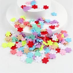 2cm cloth five-petal flower embossing DIY children's hair accessories hairpin jewelry small flower cloth accessories 100pcs/pack