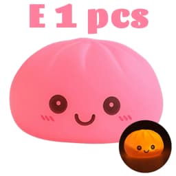 2027 New Dumpling Night Lights Glowing Dumplings Desktop Ornament Cute Glowing Dumpling Steamer Box Kawaii Dumpling Lights Gifts