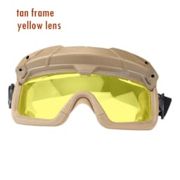 Tactical Glasses 2 Modes Airsoft Goggles Riding Eye Protection for Hiking Paintball Hunting Shooting Eyewear for FAST Helmets
