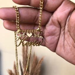 Custom Double Name Couple Necklace For Women Personalized Heart Peace Dove Butterfly Stainless Steel Necklace Jewellery Gifts