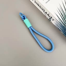 Cute Candy Colors Woven Phone Chain Cellphone Short Strap Phone Wrist Straps Hanging Rope Anti-lost Lanyard Chain Accessories