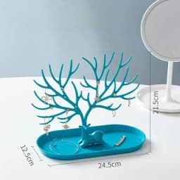 Antler Jewelry Display Stand Tray Tree Storage Racks Earrings Necklaces Rings Jewelry Boxes Case Desktop Organizer Make Up Decor