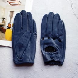 Women's Single-Layer Unlined Thin Driving Leather Gloves Hollow Style Outdoor Cycling Driver Gloves Free Shipping