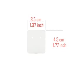 50 Piece White Stud Hoop Earring Brooch Hair Jewelry Cards Display Packing Gift Storage Stand Organizer Small Business Wholesale