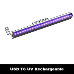 2Pcs/lot 5W USB UV LED Black Light T8 Blacklight Bar 395nm 400nm Fluorescent Party Disco T8 Tube UV Strip Lights Ultravilet Lamp