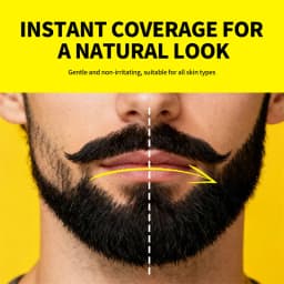 Natural Beard Dye Pen Long Lasting Beard Coloring For Men Beard Filler Pencil Removal White Grey Hair Moustache Coloring Shaping