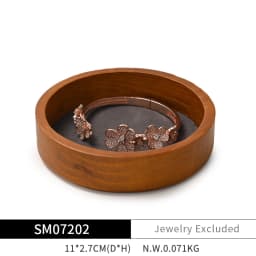 Oirlv Solid Wood Jewelry Tray Bracelet Ring Display Props Sets Jewelry Organizer Holder Necklace Display Stand Jewelry Plate