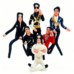 Hot Sale Michael Jackson Cosplay Prop Doll Plush Stuffed Figure Dolls Room Decoration Abstract Joint Mobility Props Gift
