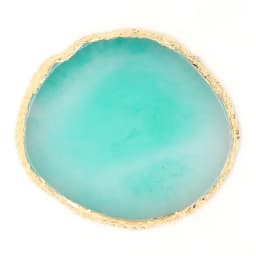 1PC Round Resin Agate Stone Nail Art Palette False Nail Tips Mixing Color Drawing Pallet Gel Polish Display Shelf Manicure Tool