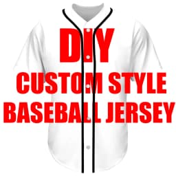 Dropshipping Baseball Jersey 3D Print DIY T-Shirts Pullover Customized Custom Tops Design Clothing Hoodies Casual US Plus Size A
