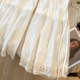 Maiden Series Wide Leg Pants with Belt Embroidered Lace Draping Feel Women's Style Base Nine Points Pants