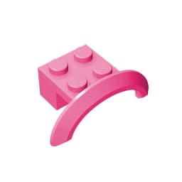 Gobricks 10Pcs MOC Parts 98282 28579 Wheel Arch Mudguard 4 x 2 1/2 x 1 Compatible Bricks Assmble Building Blocks Particle Toy