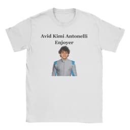 Andrea Kimi Antonelli Smoking and Drinking Beer T-Shirts for 100% Cotton T Shirt Short Sleeve Tee Shirt Plus Size Clothes