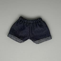 Only clothes, no dolls for 17cm labubu denim shorts 15cm figurine Labubu universal summer shorts Versatile and changeable pants