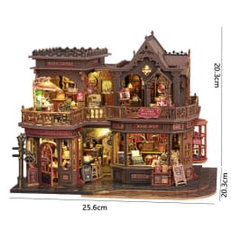 DIY Wooden Miniature Building Kits 3D Puzzles Castle Casa Doll Houses With Furniture Lights Dollhouses For Friends Birthday Gift