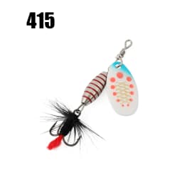 W.P.E Fishing Lure Rotating Sequins Spoon Spinner Bait Brass High Carbon Steel Hook 3.7g 5.3g 8.2g 10.5g Wobblers Bass Pesca