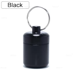 Aluminum Pill Keychain Holder Small Pill Box Waterproof Organizer Stonego Portable Pill Holder Keychain