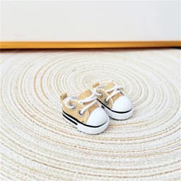 3.5cm Doll Canvas Shoes Leather Shoes For 15 17 cm For Labubu Doll Mini 1/6 BJD OB27 10cm Cotton Doll Clothing Outfit Accessory
