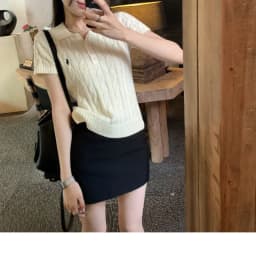Grey Versatile Short Wrap around Skirt for Women High Waist A-Line Casual Style Polyester Fiber Skirt Autumn Winter New Arrival