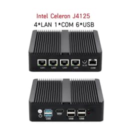 Intel Celeron J1900 N2830 Mini PC with 4xGigabit I211 I225 LAN 2xUSB 1xHDMI 1xVGA Computer Support Pfsense Linux Firewall Router