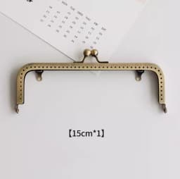 10PCS 8.5cm Antique Bronze Square Glossy Metal Purse Frame For Bag DIY Handmade Kiss Lock Clutch Frame Accessory