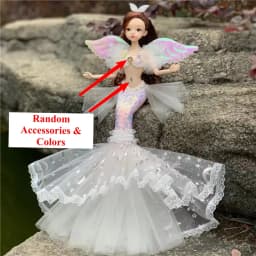 45cm/17.71'' Enchanting Princess Mermaid Doll - Perfect Birthday Gift for Girls & Children's Pretend Play House Dress Up Toy