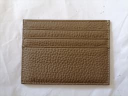 Custom Letter Genuine Leather Card Holder Personalized Initial Slim Wallet Monogram Name Purse Card Case DIY Wedding Gift