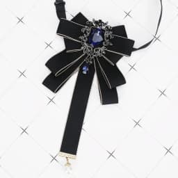 Gorgeous Bow Tie Vintage Luxury Lady Head Diamond Pearl Ribbon Tassel Brooch Chic Girls Elegant Costume Jewelry Collar Pin
