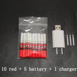10pcs Light Sticks Green/Red Work with CR322 Battery Waterproof LED Lamp Lightstick Luminous Night Fishing Tackle Accessory J466