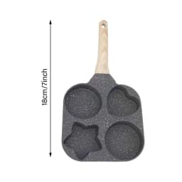 4-Hole Frying Pot Pan Thickened Omelet Pan Non-stick Egg Pancake Steak Pan Cooking Egg Ham Pans Breakfast Maker Cookware Pan