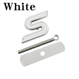 3D Metal S Front Grille Chrome Emblem Badge Car Stickers Decals for Ford Focus Fiesta Ecosport Kuga Mondeo Everest Car Styling