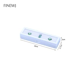 Top Glass Gemstone Display Storage Put Box Wholesale 12pcs Jewelry Diamond Pendant Necklace Exhibition Case Gem Coins Holder Jar