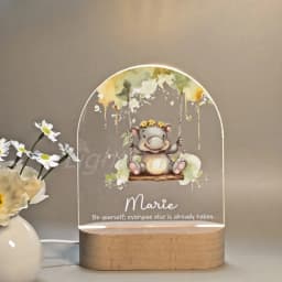 Personalized Children Animal Lamp Custom First Name 3D Night Light For Baby Kids Bedroom Home Decoration Birthday Christmas Gift