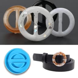 DIY Craft Casting Tool Belt Button Epoxy Resin Mold Napkin Buckle Silicone Mould