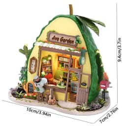 DIY Miniature Dollhouse Kit with LED Light Handmade 3D Puzzle Mini House Toys Home Decor Wooden Crafts For Xmas Birthday Gifts
