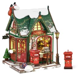 Original CUTEBEE Christmas DIY Miniature Dollhouse Kit Gift for Adults 1:18 Gingerbread House 3D Puzzles Model Building Set