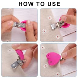 LOFCA 3pcs/lot Silicone Heart Mouse Shape 4.5CM Clips Creation Pendant Tools Multi Colors For Necklace Jewelry Accessories