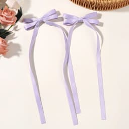 2pcs Long Tassel Ribbon Hairpin Cute Candy Bow Clip for Women Girls Party Gifts Headwear Side Clips Hair Accessories Wholesale