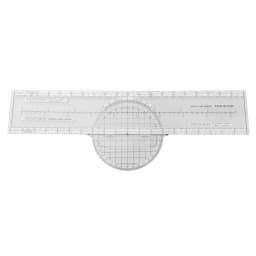 ABS Aviation Flight Navigation Plotter 360-Degree Rotating Aviation Plotter Slide Ruler Used For Pilot Training